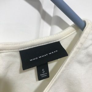 Who What Wear cream tank with lace